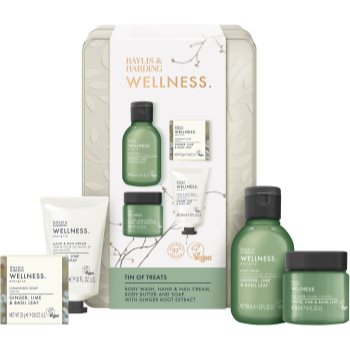 Baylis & Harding Wellness. Energise set cadou pentru corp Ginger, Lime & Basil Leaf - imagine 2